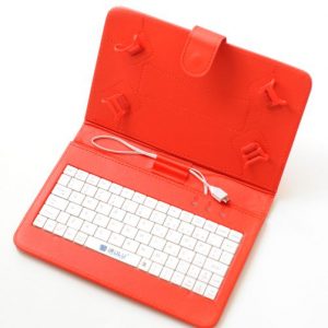 7″ Tanuló tablet 16Gb (18x12cm) piros billentyűzettel