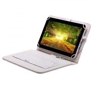 10.1″ Maxi fehér gyerektablet DualSIM (billentyűzettel, 25x16cm)
